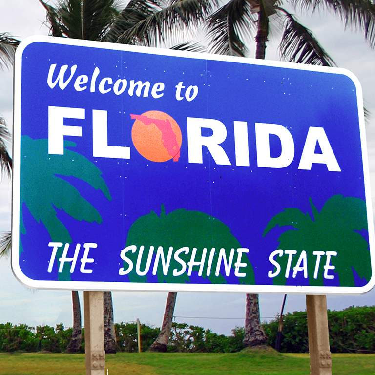 Florida state sign.